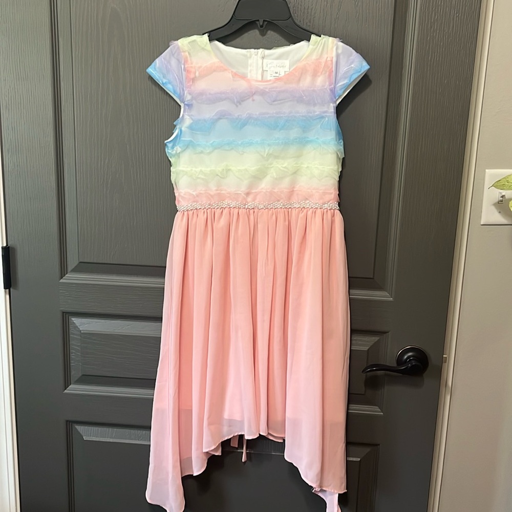 Tulle dress with pearl embellishments for girls size 14